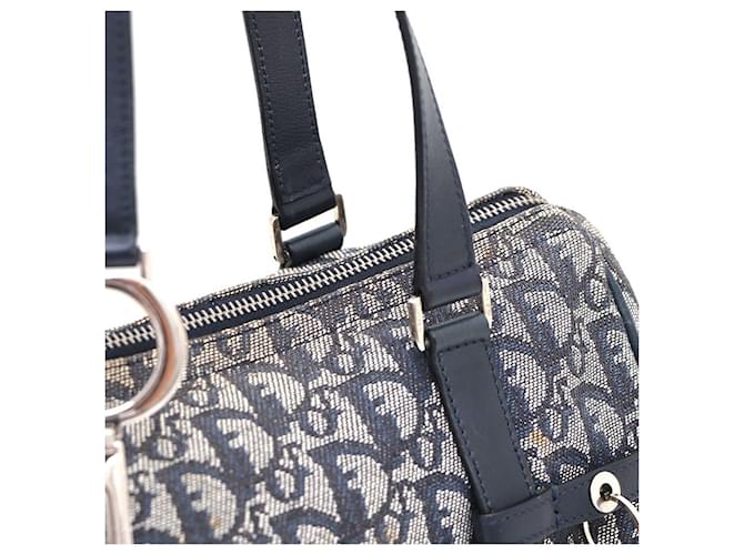 Dior Borsa Tote e Borsa a Spalla Oblique D-Ring Blu - vista 7