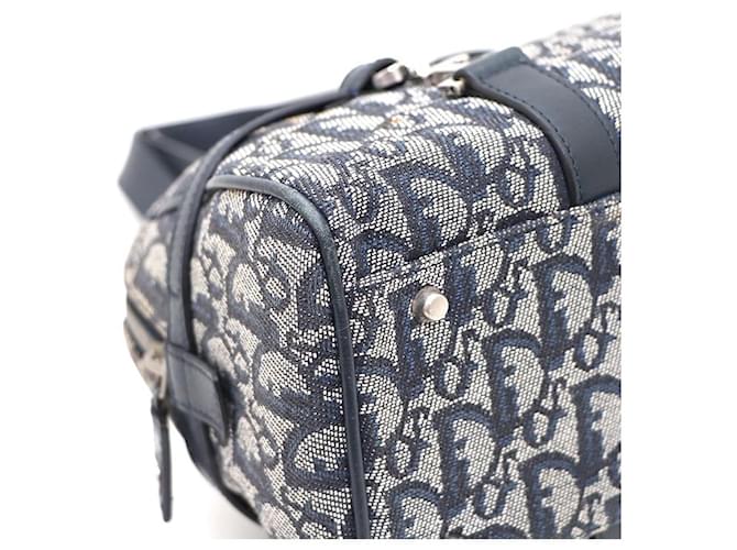 Dior Borsa Tote e Borsa a Spalla Oblique D-Ring Blu - vista 8