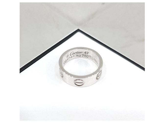 Cartier Classic Love Band Ring Weißgold Größe - vista 4