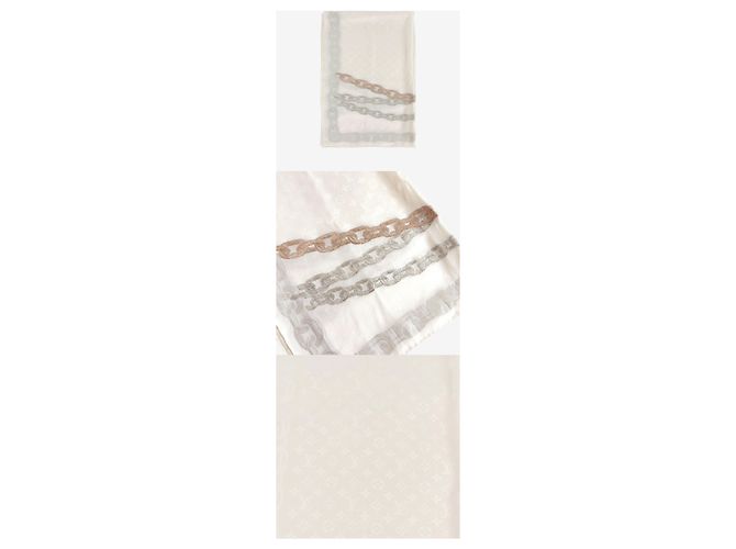 Louis Vuitton Chal Monogram Classic Talla Única Blanco - vista 2