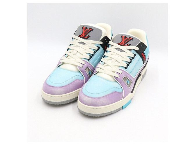 Louis Vuitton Sneakers Blue Purple da uomo - vista 3