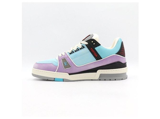 Louis Vuitton Sneakers Blue Purple da uomo - vista 4