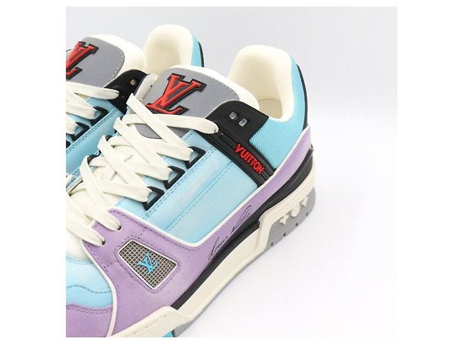 Louis Vuitton Sneakers Blue Purple da uomo - vista 6