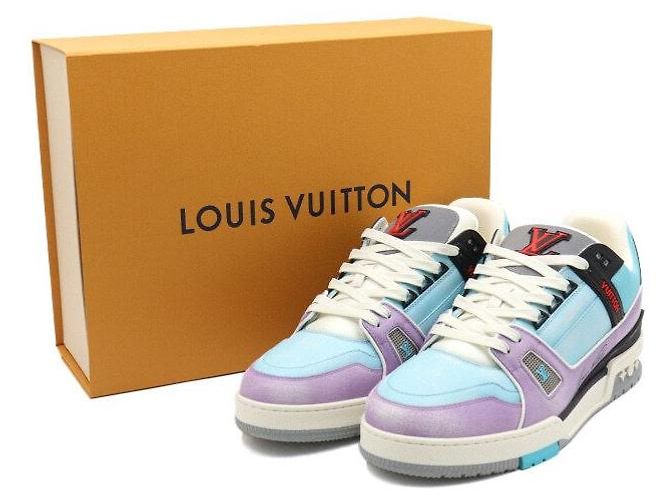 Louis Vuitton Sneakers Blue Purple da uomo - vista 8