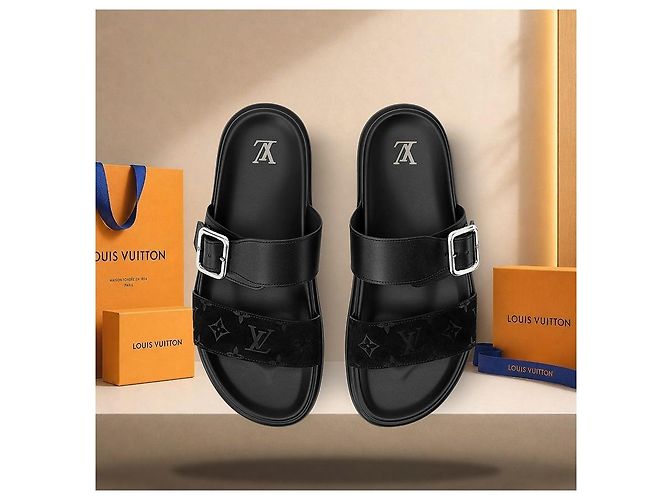 Louis Vuitton Mule Venice Black Nero - vista 4