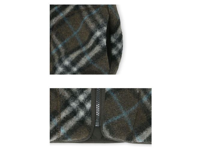 Burberry Fleece-Jacke mit Karomuster für Kinder (Khaki) Schwarz - Ansicht 4