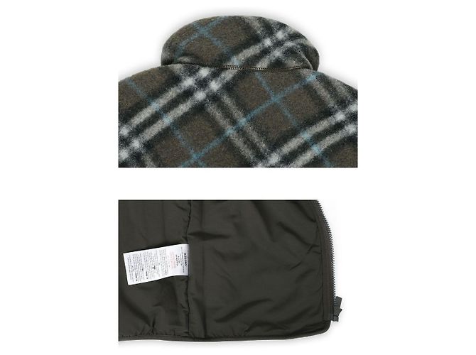 Burberry Fleece-Jacke mit Karomuster für Kinder (Khaki) Schwarz - Ansicht 5