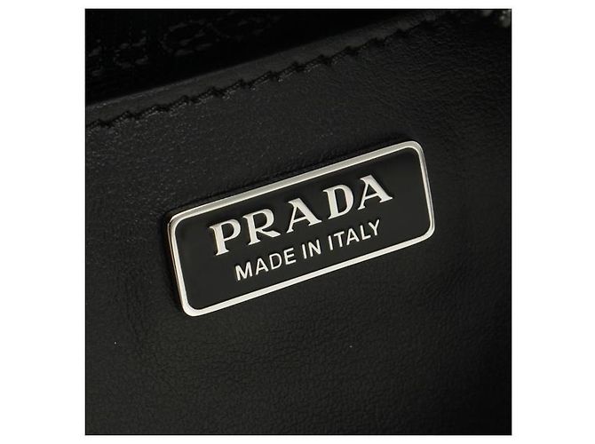 Prada Bolso de hombro en Re-Nylon y piel Saffiano OOO Negro - vista 5
