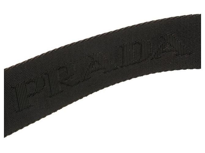 Prada Bolso de hombro en Re-Nylon y piel Saffiano OOO Negro - vista 8