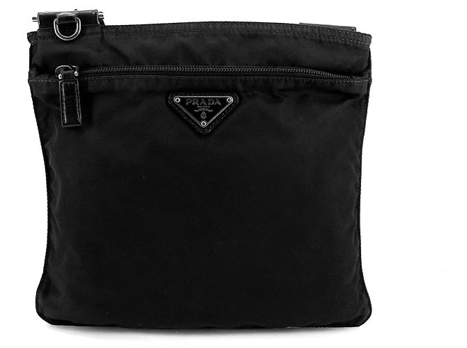 Prada Mini sac messager bandoulière en nylon avec logo triangle - vue 2