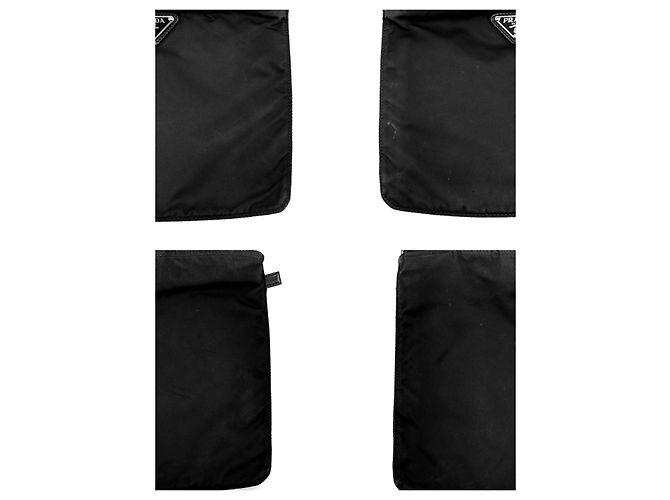 Prada Mini sac messager bandoulière en nylon avec logo triangle - vue 8