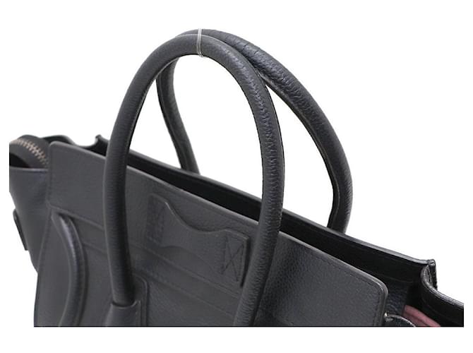 Céline Micro Borsa Tote Luggage Nero - vista 4