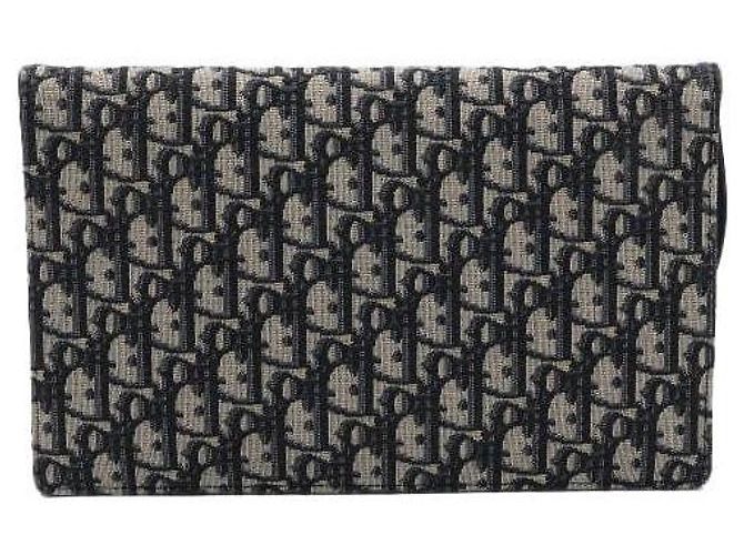 Dior Clutch Oblique Saddle Bag Estate Blu - vista 5