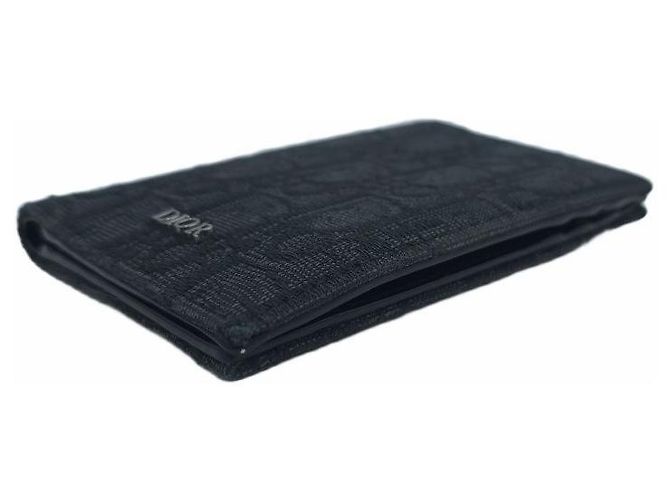 Dior Oblique Jacquard Bifold Cardholder Wallet Black - view 10
