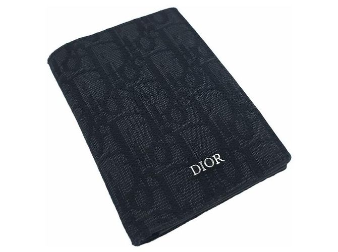 Dior Oblique Jacquard Bifold Cardholder Wallet Black - view 8