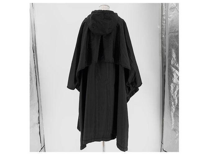 Prada Poncho para Lluvia de Mujer de Nylon con Logo Triangle Negro - vista 6