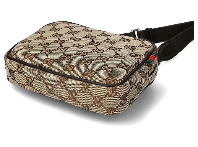 Gucci Mini borsa a tracolla in tela GG FAEON Nero - vista 9