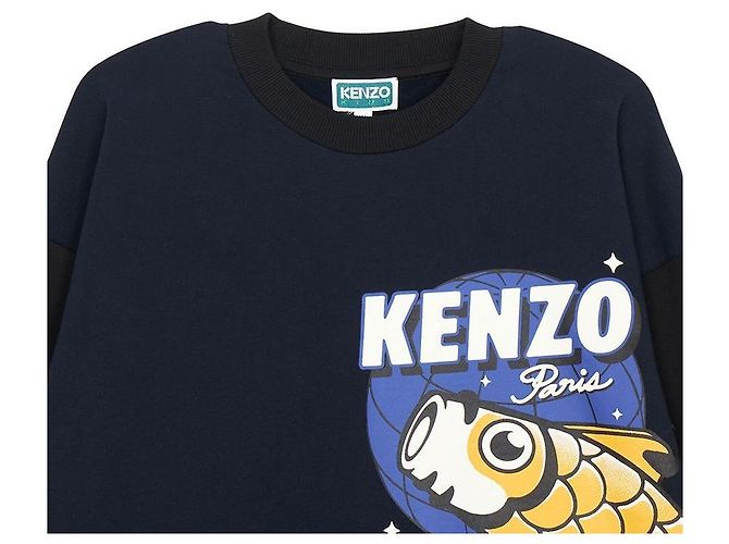 Kenzo Fleece-Sweatshirt für Kinder (Größe für Erwachsene verfügbar) Schwarz - Ansicht 4