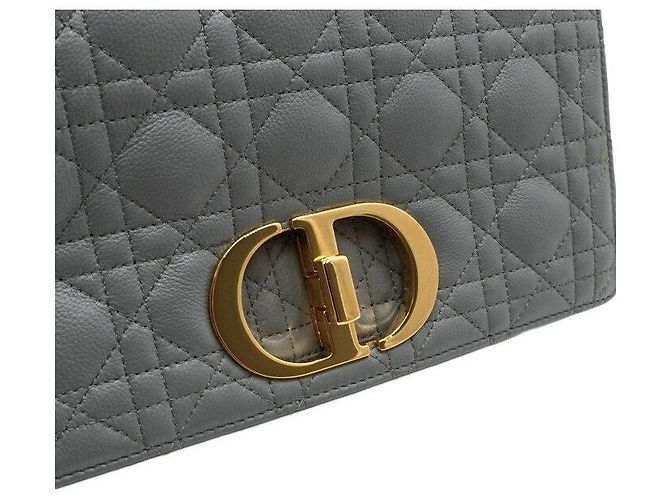 Dior Borsa a Spalla Caro Medium in Stone Grey Marrone - vista 10