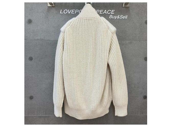 Prada Cárdigan de alpaca para mujer Blanco - vista 2