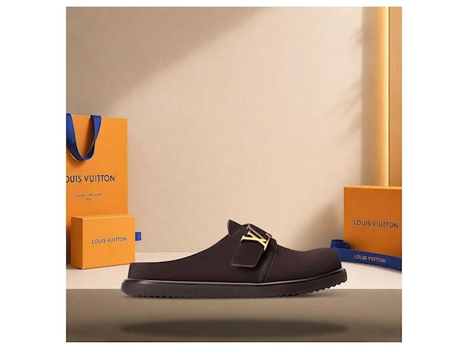 Louis Vuitton Easy Mule Brown Marrone - vista 3