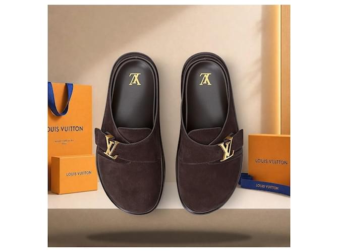 Louis Vuitton Easy Mule Brown Marrone - vista 4