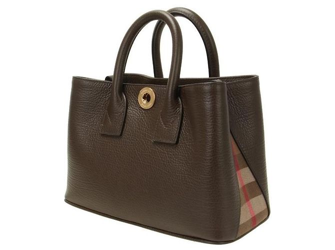 Burberry Mini sac en cuir à motif Vermont Check - vue 2