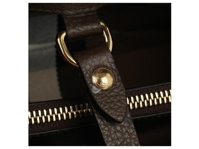 Burberry Mini sac en cuir à motif Vermont Check - vue 7