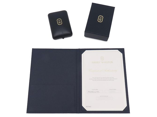 Harry Winston 950 Platin-Halskette mit Diamantanhänger - Ansicht 12