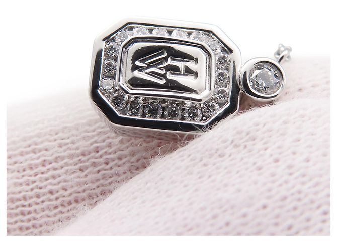 Harry Winston 950 Platin-Halskette mit Diamantanhänger - Ansicht 6