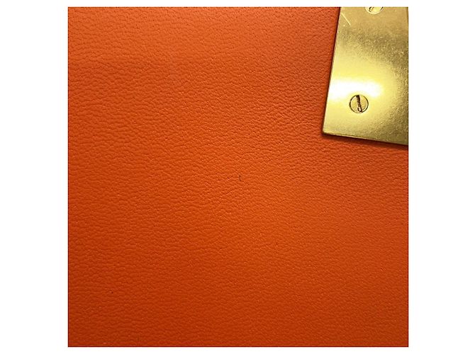 Borsa a tracolla in pelle classica Bottega Veneta Arancione - vista 12