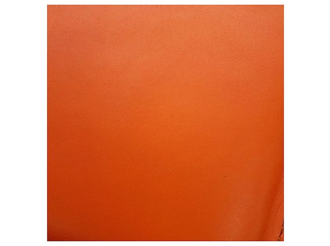 Borsa a tracolla in pelle classica Bottega Veneta Arancione - vista 9