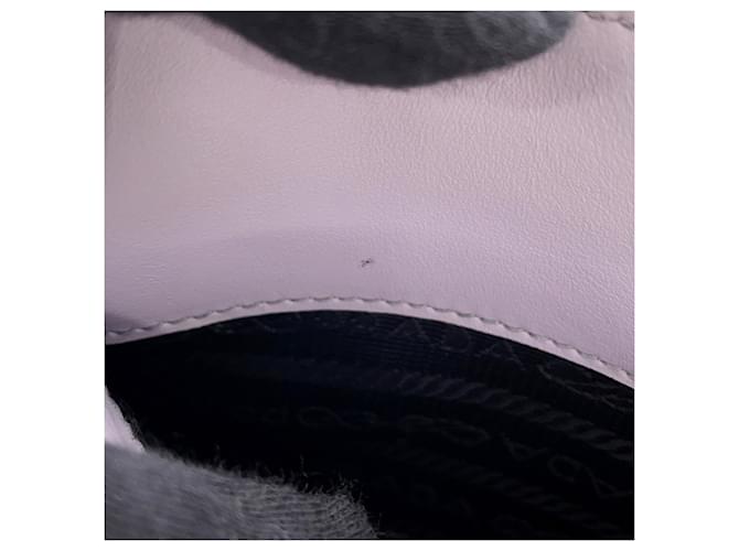 Prada Mini Triangle Lederhandtasche Lila - Ansicht 10
