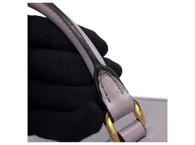 Prada Mini Triangle Lederhandtasche Lila - Ansicht 12