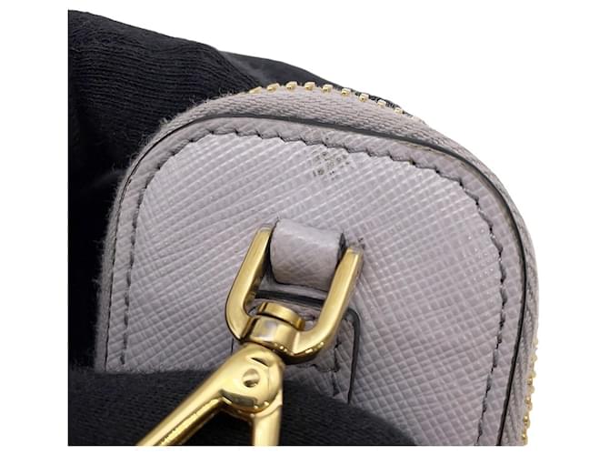 Prada Mini Triangle Lederhandtasche Lila - Ansicht 17