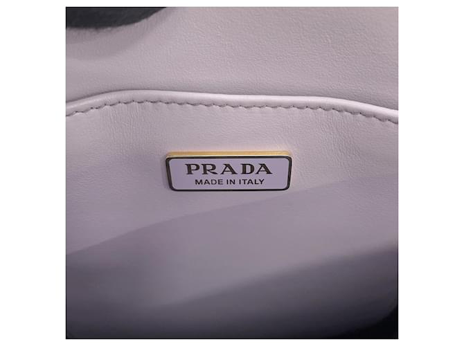 Prada Mini Triangle Lederhandtasche Lila - Ansicht 18