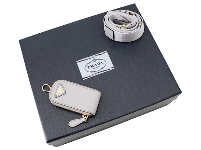 Prada Mini Triangle Lederhandtasche Lila - Ansicht 19