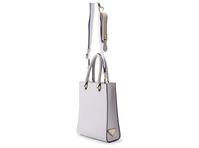 Prada Mini Triangle Lederhandtasche Lila - Ansicht 2
