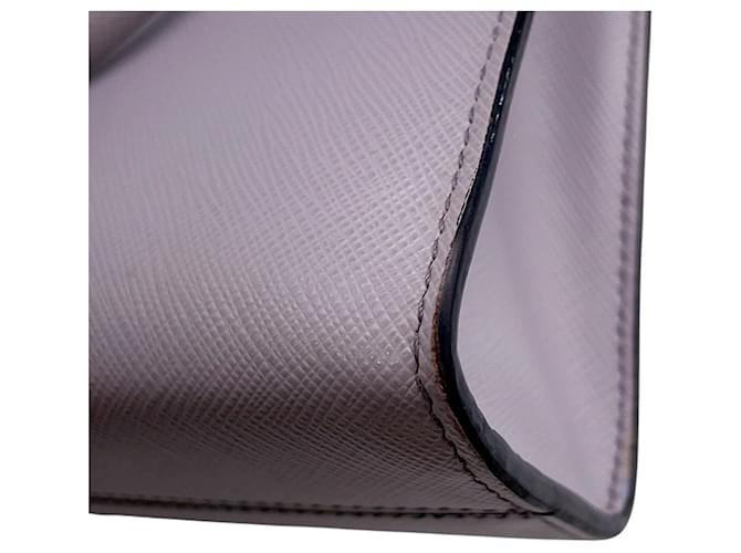 Prada Mini Triangle Lederhandtasche Lila - Ansicht 6