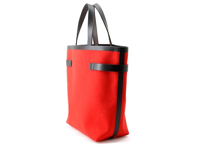Borsa Tote Salvatore Ferragamo Nero Rosso - vista 2