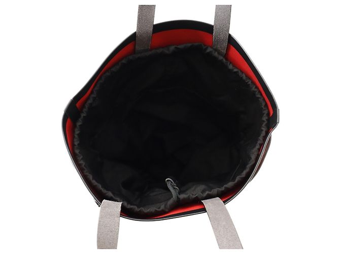 Borsa Tote Salvatore Ferragamo Nero Rosso - vista 5