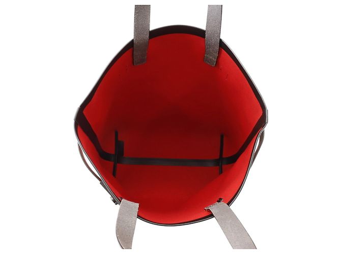 Borsa Tote Salvatore Ferragamo Nero Rosso - vista 6