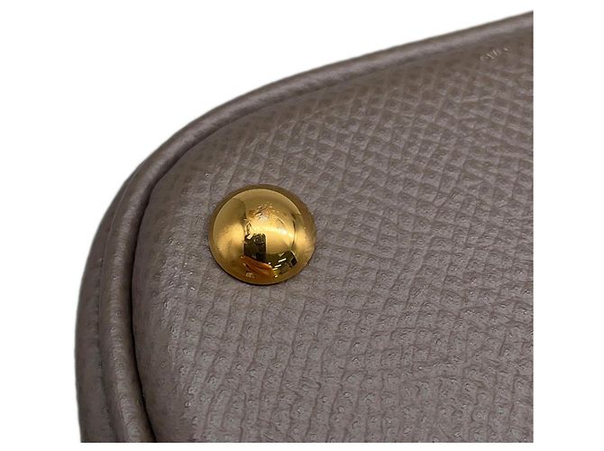 Hermès Borsa a tracolla Hermes Bolide 27 in Etain Grigio - vista 11
