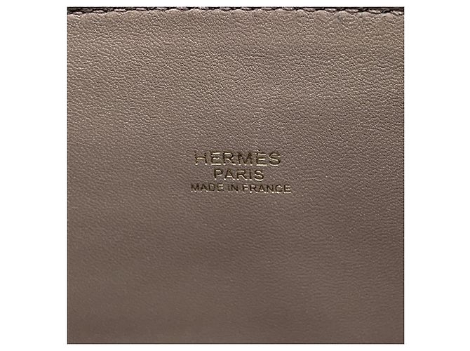 Hermès Borsa a tracolla Hermes Bolide 27 in Etain Grigio - vista 16