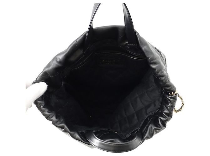 Chanel Black Leather Backpack - view 5