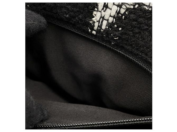 Timeless Borsa a Spalla con Catena Chanel CHANEL19 Nero Bianco - vista 11