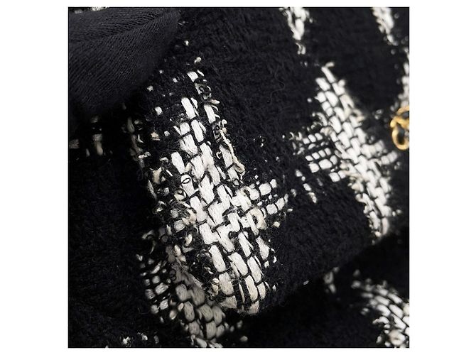 Timeless Borsa a Spalla con Catena Chanel CHANEL19 Nero Bianco - vista 8