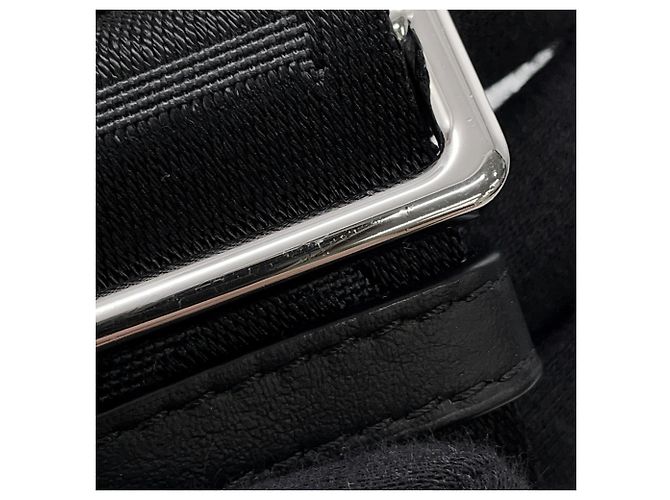 Mini sac à bandoulière en cuir noir Loewe - vue 11