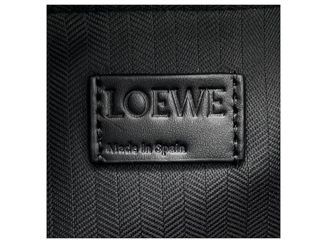 Mini sac à bandoulière en cuir noir Loewe - vue 12