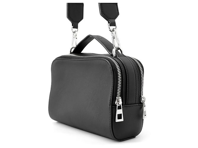 Mini sac à bandoulière en cuir noir Loewe - vue 2